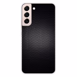 Coque en silicone - Compatible Samsung Galaxy S22 Plus - design dark metal