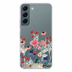 Coque en silicone - Compatible Samsung Galaxy S22 - design printemps en fleurs