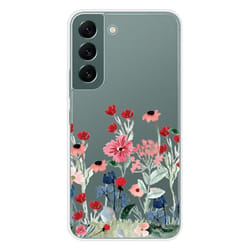 Coque en silicone - Compatible Samsung Galaxy S22 - design printemps en fleurs