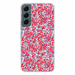 Coque en silicone - Compatible Samsung Galaxy S22 - design liberty wiltshire rouge