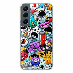 Coque en silicone - Compatible Samsung Galaxy S22 - design graffiti 2