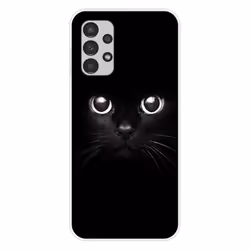 Coque en silicone - Compatible Samsung Galaxy A13 4G - design yeux de chat