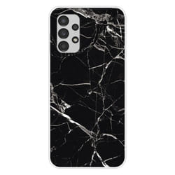 Coque en silicone - Compatible Samsung Galaxy A13 4G - design marbre noir