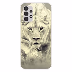 Coque en silicone - Compatible Samsung Galaxy A13 4G - design lionne