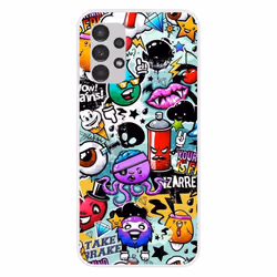 Coque en silicone - Compatible Samsung Galaxy A13 4G - design graffiti 2