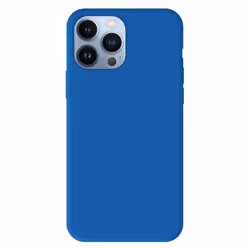Coque en silicone bleu - Compatible Apple iPhone 13 Pro Max