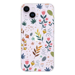 Coque en silicone - Compatible Apple iPhone 14 - design fleurs colorees