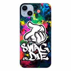 Coque en silicone - Compatible Apple iPhone 14 Plus - design swag or die