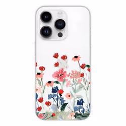 Coque en silicone - Compatible Apple iPhone 14 Pro - design printemps en fleurs