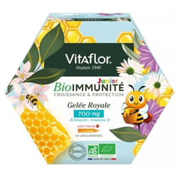 Vitaflor BioImmunité Gelée Royale Bio 700 mg Junior 14 Unicadoses