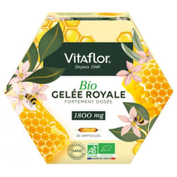 Vitaflor Gelée Royale 1800 mg Bio 20 Ampoules