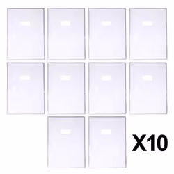 Lot de 10 protège-cahiers - A4 - 21x297cm - Épaisseur 12/100ème - Incolore - Avec porte étiquette