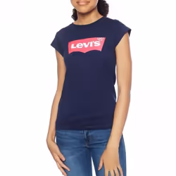 Tee shirt levis fille bleu Marine 4E4234-C6Y