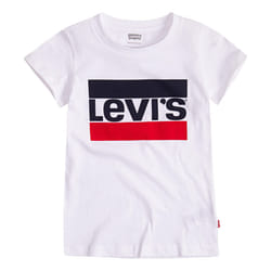 Tee shirt Levis Fille blanc nouveau logo