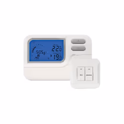 Thermostat hebdomadaire programmable radio, sans fil, chauffage et climatisation AMBIANCE référence AMB05004 Données techniqu ...