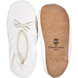 Pantoufles Femme CHRISTIAN LACROIX Confort Premium - Ballerine 1186 Ecru