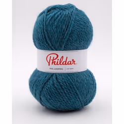 Phildar - Pelote de Laine PHIL LOOPING de 100g - Laine à Tricoter - 80% ACRYLIQUE20% LAINE - Aiguille n°6 - Couleur CANARD