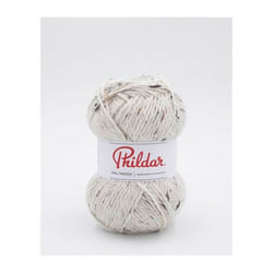Phildar - Pelote de Laine PHIL TWEEDY de 100g - Laine à Tricoter  - 77% ACRYLIQUE20% LAINE3% VISCOSE - Aiguille n°6 - Couleur ECRU