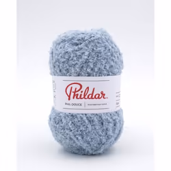 Phildar - Pelote de Laine PHIL DOUCE de 50g - Laine à Tricoter - 100% POLYESTER - Aiguille n°5 - Couleur AZUR