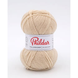 Phildar - Pelote de Laine PHIL SUPER BABY de 25g - Laine à Tricoter - 70% ACRYLIQUE30% LAINE - Aiguille n°3 - Couleur GREGE