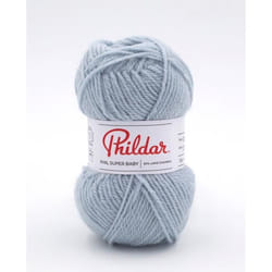 Phildar - Pelote de Laine PHIL SUPER BABY de 25g - Laine à Tricoter - 70% ACRYLIQUE30% LAINE - Aiguille n°3 - Couleur AZUR