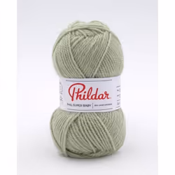 Phildar - Pelote de Laine PHIL SUPER BABY de 25g - Laine à Tricoter - 70% ACRYLIQUE30% LAINE - Aiguille n°3 - Couleur TILLEUI ...