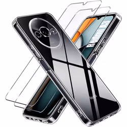Coque - Xiaomi - Redmi A3 - Protection Renforcée - Silicone Transparent - 2 Verres Trempés