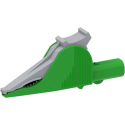 Electro Pjp - 5066-IEC-CD1-V Pince crocodile enfichable 4 mm cat iii 1000 v, cat iv 600 v vert