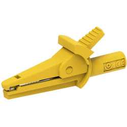 Electro Pjp - 5002-IEC-d4-CD1-J Pince crocodile jaune Plage de serrage max.: 9 mm Longueur: 51 mm 1 pc(s)