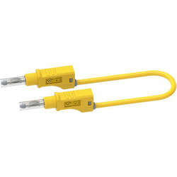 2217/600V-CD1-100J Cordon de mesure banane mâle banane mâle 1.00 m jaune 1 pc(s) - Electro Pjp