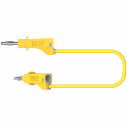 traits Ø 4 mm banana connexionLongueur du câble : 50 cmConnecteurs empilables≤30 V AC ≤60 V DC12APièces de contact : brass et ...