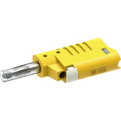 1089-CD1-J Fiche banane mâle, droit ø de la broche: 4 mm jaune 1 pc(s) D390462 - Electro Pjp