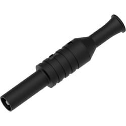 Electro Pjp - 1065-CD1-N Fiche mâle de laboratoire ø de la broche: 4 mm noir 1 pc(s) D390832