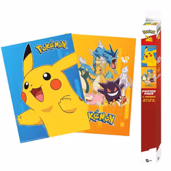 ABYstyle GBYDCO049, 2 pièce(s), 170 g/m², Pokemon, Rectangulaire, Garçon/Fille, Multicolore