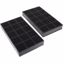 Filtre charbon 235x133 par 2 : Filtres pour Hotte Sauter, Thermor, Brandt, Indesit, De dietrich compatible avec appareils H25 ...