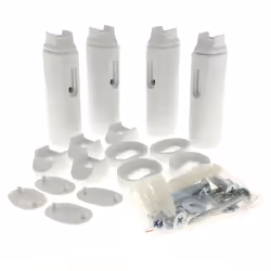 Kit fixations murales droit/galbe 098191 : Supports et fixations pour Seche-serviettes Atlantic, Sauter, Thermor compatible a ...