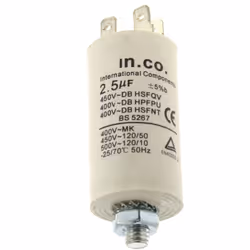 Condensateur 2,5µf : Condensateurs pour Lave-vaisselle, Hotte Brandt, Bosch, De dietrich, Sauter, Fagor compatible avec appar ...