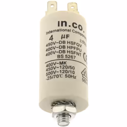 Condensateur 4µf 400v : Condensateurs pour Lave-vaisselle, Refrigerateur, Congelateur, Cave a vin, Trio Bosch, Siemens, Whirl ...