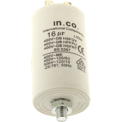 Condensateur 16µf, 400v, 481912118284 - lave-linge