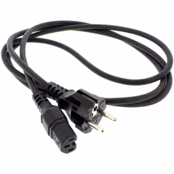 Description générale Le cordon d'alimentation noir de 1 mètre (référence ts-01020680) est conçu pour une large gamme d'appare ...