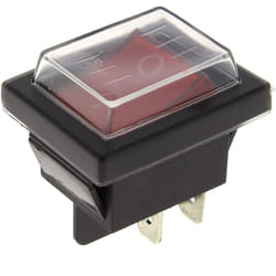 Interrupteur 4 cosses rouge protege - nettoyeur vapeur