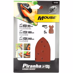 Abrasifs mouse assortis par 5 : Abrasifs pour Ponceuse, Outil multifonction Black & decker compatible avec appareils Ka1000 t ...