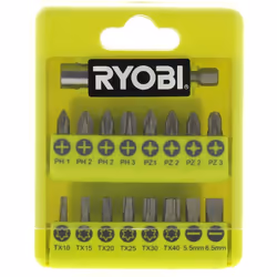 Coffret 17 embouts de vissage : Visserie et embouts pour Perceuse, Visseuse, Perforateur Ryobi, Parkside, Feider, Hyundai, Si ...