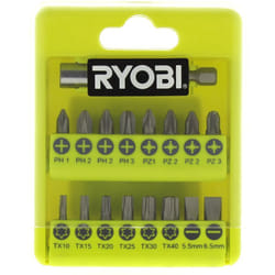 Ryobi - Coffret 17 embouts de vissage 5132002550 - perceuse