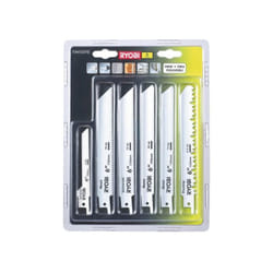 Ryobi - Lames scie sabre assorties par 6 - scie electrique