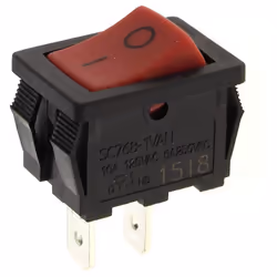 Interrupteur 2 cosses rouge de poignee : Interrupteurs et switch pour Debroussailleuse, Coupe bordures, Taille-haie, Tronconn ...