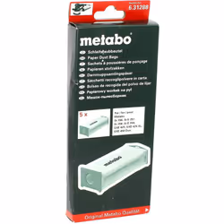 Sacs a poussiere par 5 : Sacs pour Ponceuse Metabo compatible avec appareils Sr356 00356000, Sr358 00358000, Sr358 00358001,  ...