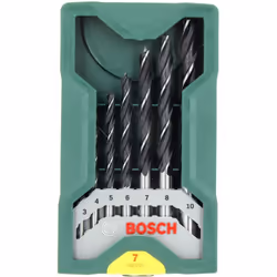 Meches bois mini x-line par 7 : Meches et forets pour Perceuse, Visseuse, Perforateur Bosch, Parkside, Skil, Siplec compatibl ...
