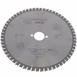 Lame scie circulaire 216x30 60 dents : Lames et couteaux pour Scie a onglets Metabo, Dexter power compatible avec appareils K ...