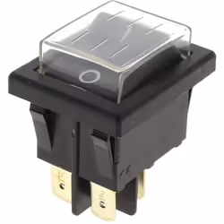 Interrupteur 4 cosses noir protege : Interrupteurs et switch pour Nettoyeur haute pression Lavor, Mac allister compatible ave ...